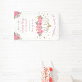 リトルカボチャガールベビーシャワー 横断幕 (インサイチュ)