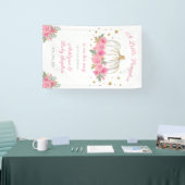 リトルカボチャガールベビーシャワー 横断幕 (トレードショー)