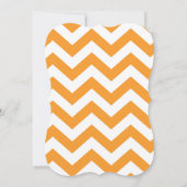 リトルカボチャシェブロンベビーシャワー招待状 招待状 (裏面)