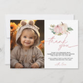 リトルカボチャターニングワン誕生日サンキューカード 招待状 (正面)