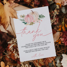 リトルカボチャターニングワン誕生日サンキューカード 招待状