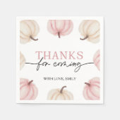 リトルカボチャターニングワン誕生日 スタンダードカクテルナプキン (正面)