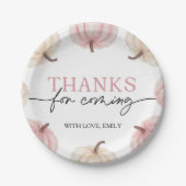 リトルカボチャターニングワン誕生日 ペーパープレート (正面)