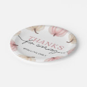 リトルカボチャターニングワン誕生日 ペーパープレート (アングル)