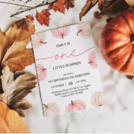 リトルカボチャターニングワン誕生日 招待状