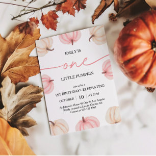 リトルカボチャターニングワン誕生日 招待状