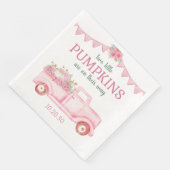 リトルカボチャツインガールベビーシャワーナプキン (コーナー)