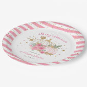 リトルカボチャツインガールベビーシャワー ペーパープレート (アングル)