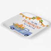 リトルカボチャツインボーイ赤ちゃんシャワー ペーパープレート (傾斜あり)