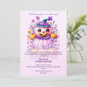 リトルカボチャハロウィーンベビーシャワー 招待状 (スタンド正面)