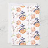 リトルカボチャハローウィンパーティ食2nd誕生日 招待状 (裏面)