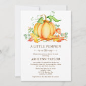 リトルカボチャバイメールベビーシャワー招待状 招待状 (正面)