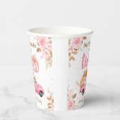 リトルカボチャピンクトラックガール秋2nd誕生日 紙コップ (右)