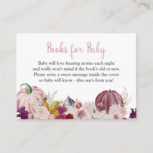 リトルカボチャピンクブックリクエストエンクロージャカード エンクロージャーカード (正面)