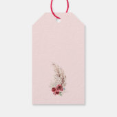 リトルカボチャピンクベビーシャワーマルサララベル ギフトタグ (裏面)