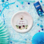 リトルカボチャピンク金ゴールドバーガンディーベビーシャワー ペーパープレート (パーティー)