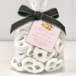 リトルカボチャフローラガールベビーシャワー フェイバータグ