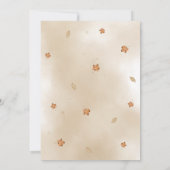 リトルカボチャフローラトラック秋の赤ちゃんシャワー 招待状 (裏面)