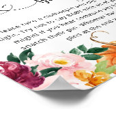 リトルカボチャフローラバーガンディ言わないベビー ポスター (角)