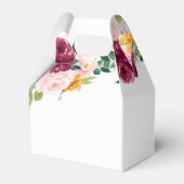 リトルカボチャフローラバーガンディ1歳のパーティー フェイバーボックス (裏面サイド)