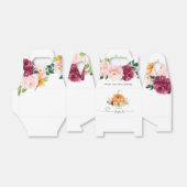 リトルカボチャフローラバーガンディ1歳のパーティー フェイバーボックス (折り畳みなし)