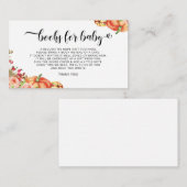 リトルカボチャフローラブックベビー挿入カード エンクロージャーカード (正面/裏面)