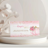 リトルカボチャフローラベビーガールおむつラッフルカード 名刺