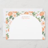 リトルカボチャフローラベビーシャワーサンキューカード サンキューカード (正面)