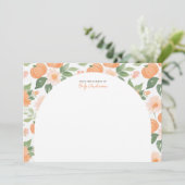 リトルカボチャフローラベビーシャワーサンキューカード サンキューカード (スタンド正面)