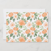 リトルカボチャフローラベビーシャワーサンキューカード サンキューカード (裏面)