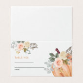 リトルカボチャフローラベビーシャワーテーブル番号 (外部フラット)