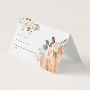 リトルカボチャフローラベビーシャワーテーブル番号