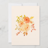 リトルカボチャフローラベビーシャワー招待状 招待状 (裏面)