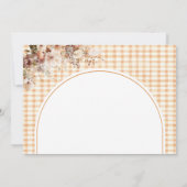 リトルカボチャフローラボウ秋ベビーシャワーブックス サンキューカード (裏面)