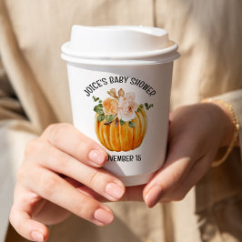 リトルカボチャフローラ秋ベビーシャワー 紙コップ