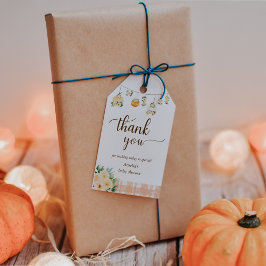 リトルカボチャフローラ赤ちゃんシャワーありがとう好意 ギフトタグ