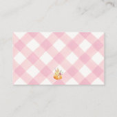 リトルカボチャフローラ赤ちゃんシャワーおむつラッフル エンクロージャーカード (裏面)