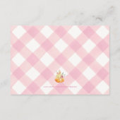 リトルカボチャフローラ赤ちゃんシャワーアドバイスママ エンクロージャーカード (裏面)