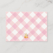 リトルカボチャフローラ赤ちゃんシャワーブックベビー エンクロージャーカード (裏面)