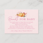 リトルカボチャフローラ赤ちゃんシャワーブックベビー エンクロージャーカード (正面)