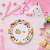 リトルカボチャプレートリトルカボチャ最初の誕生日 ペーパープレート (パーティー)