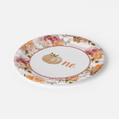 リトルカボチャプレートリトルカボチャ最初の誕生日 ペーパープレート (アングル)