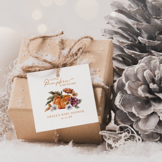 リトルカボチャベビーギフトラベル フェイバータグ