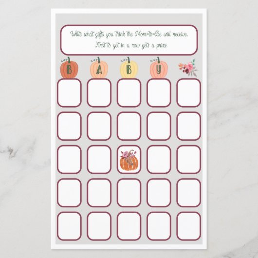 リトルカボチャベビービンゴ (正面)