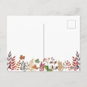 リトルカボチャボーイ赤ちゃんシャワー招待状 ポストカード (裏面)