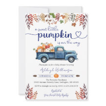 リトルカボチャボーイ赤ちゃんシャワー招待状