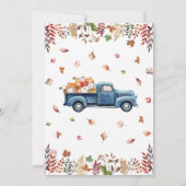 リトルカボチャボーイ赤ちゃんシャワー招待状 招待状 (裏面)