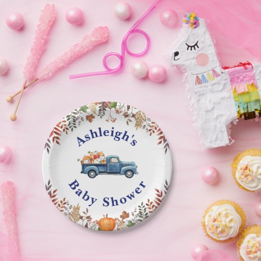 リトルカボチャボーイ赤ちゃんシャワー紙プレート ペーパープレート (パーティー)