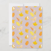 リトルカボチャラベンダーピンク仮想ベビーシャワー 招待状 (裏面)