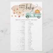 リトルカボチャートラックベビーマッチング紙ゲームカード チラシ (正面)